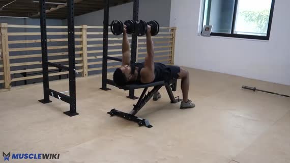 skullcrusher دمبل (پشت بازو خوابیده با دمبل)