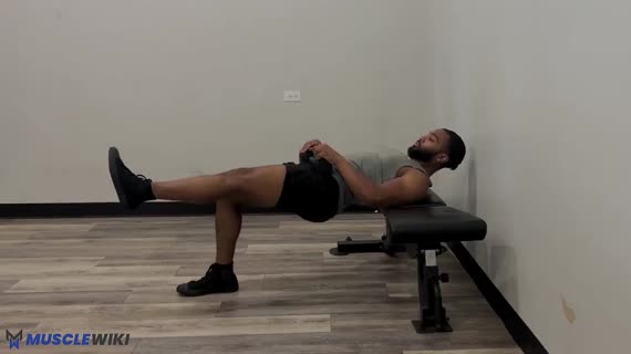 hip thrust تک پا با دمبل